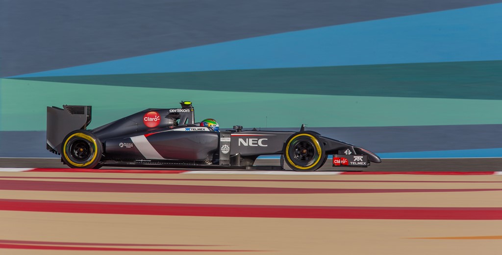 Gutierrez inden han blev tvunget til at lege akrobat.
(Foto: Sauber)